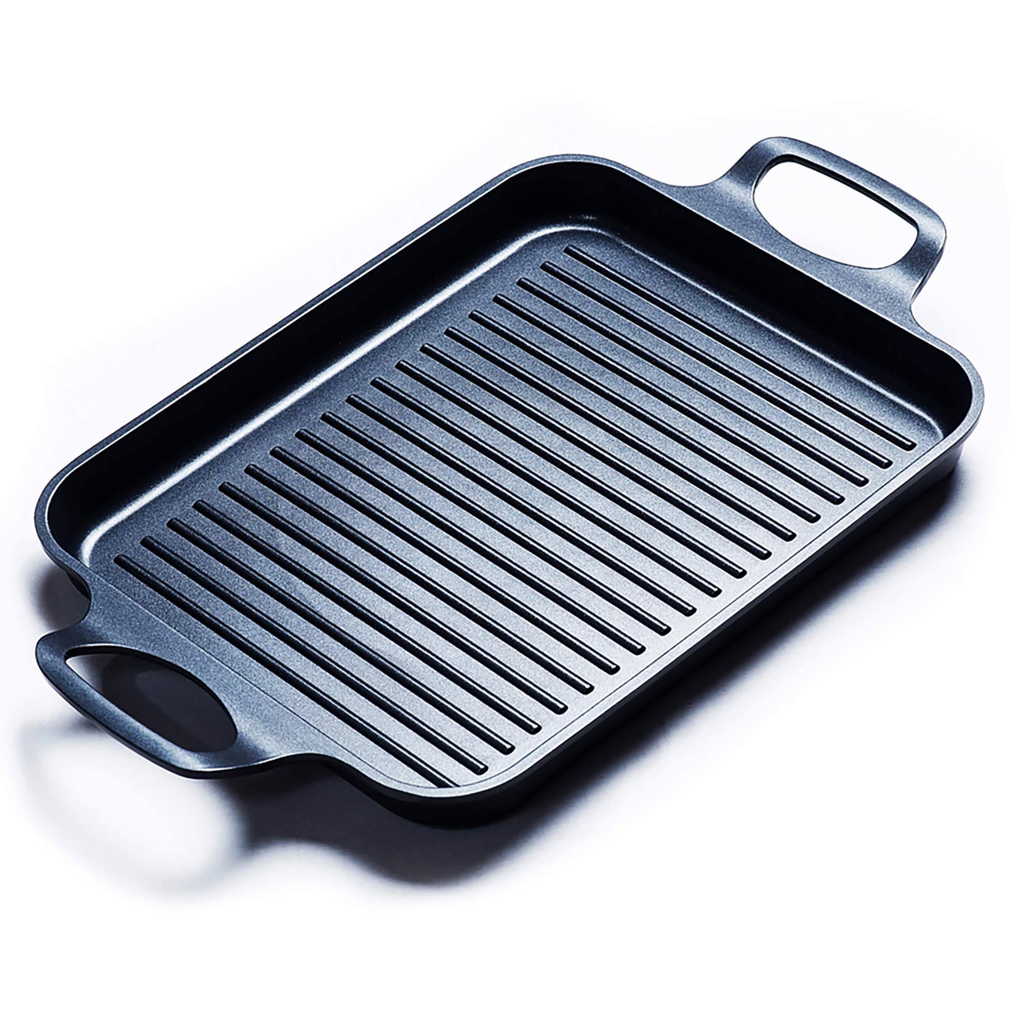 Hard-Anodized Nonstick Griddle Pan for Indoor Grilling | Image