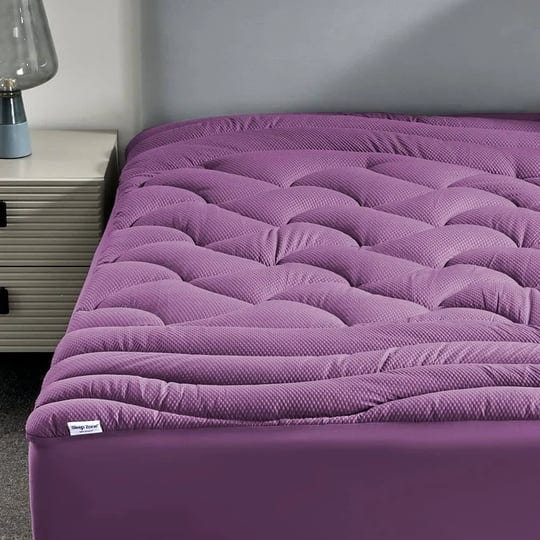 sleep-zone-king-size-cooling-mattress-pad-premium-zoned-quilted-fitted-mattress-topper-elastic-mattr-1