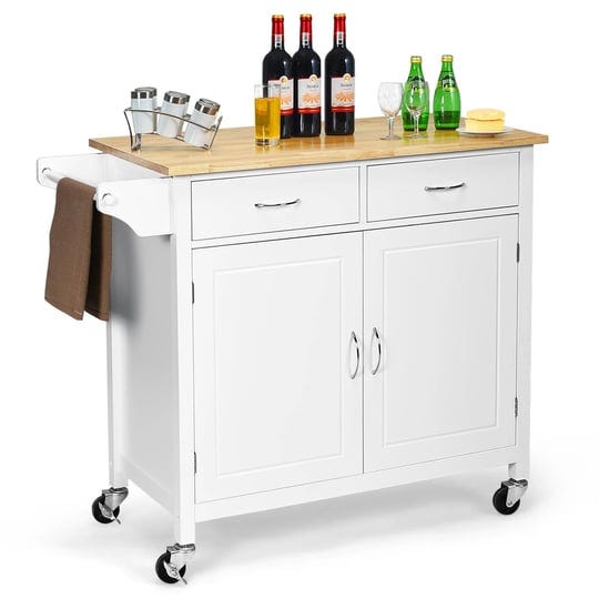 giantex-rolling-kitchen-island-cart-on-wheels-kitchen-utility-trolley-bar-serving-cart-w-rubber-wood-1