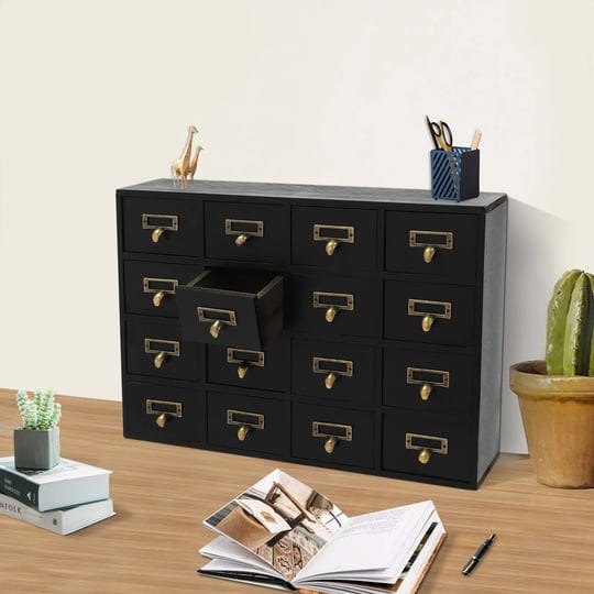 traditional-16-drawers-wood-apothecary-chest-storage-cabinet-black-1