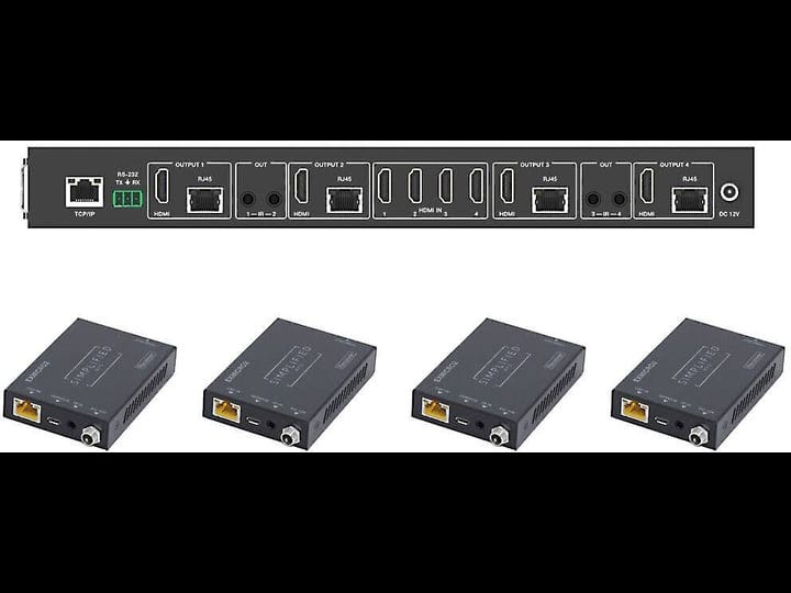 simplified-mfg-mx44kt-4k-compatible-hdmi-over-cat-6-audio-video-matrix-4-in-4-out-with-4-receivers-1