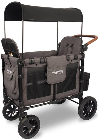 wonderfold-w2-luxe-double-stroller-wagon-charcoal-gray-1