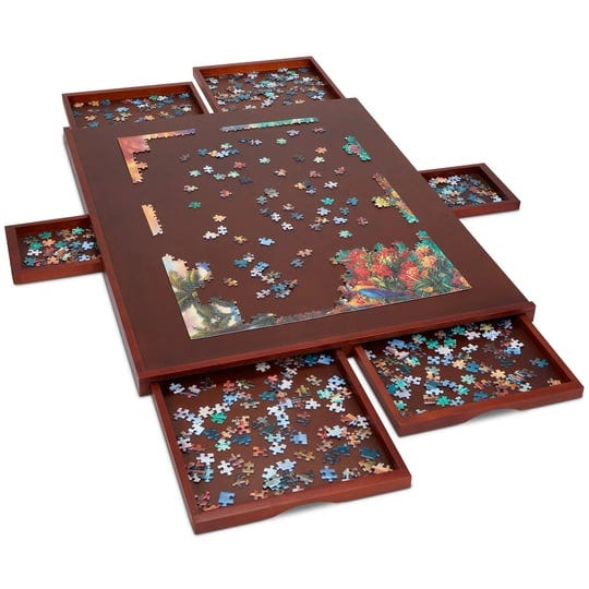 jumbl-1500-piece-puzzle-board-w-mat-27-x-35-wooden-jigsaw-puzzle-table-brown-1