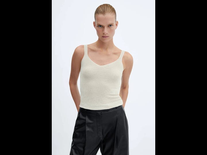 mango-metallic-knit-tank-top-in-silver-1