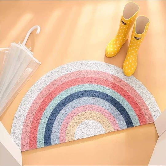 zeeinx-welcome-door-mat-rainbow-doormat-half-round-area-rug-cute-rainbow-printing-door-mat-outdoor-n-1