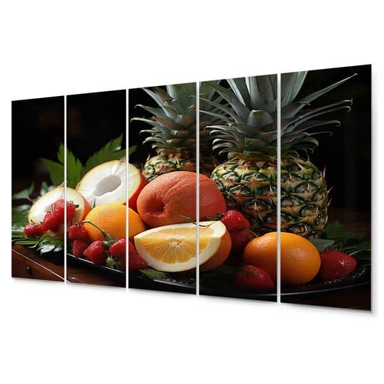 hawaii-tropical-delights-i-5-piece-no-frame-print-on-metal-beachcrest-home-1