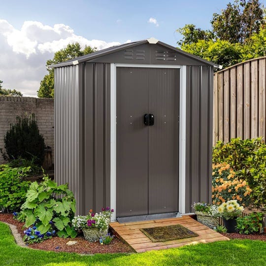 shintenchi-5x3-ft-outdoor-storage-shedwaterproof-metal-garden-sheds-with-lockable-double-doorweather-1