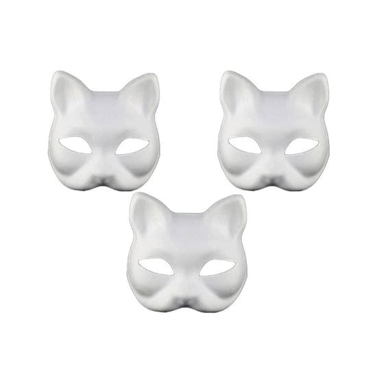 xybhrc-cat-mask-3pcs-therian-masks-white-cat-masks-blank-diy-halloween-mask-animal-half-facemasks-ma-1