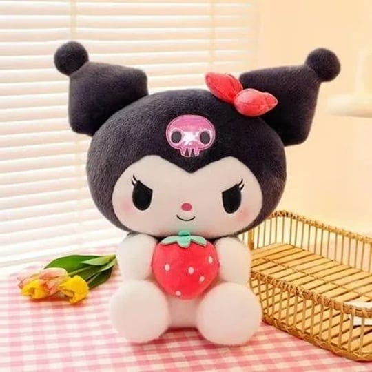 sanrio-kawaii-kuromi-kuromi-plush-toys-dolls-garfield-cartoon-cute-pillow-room-decor-cushion-girls-b-1
