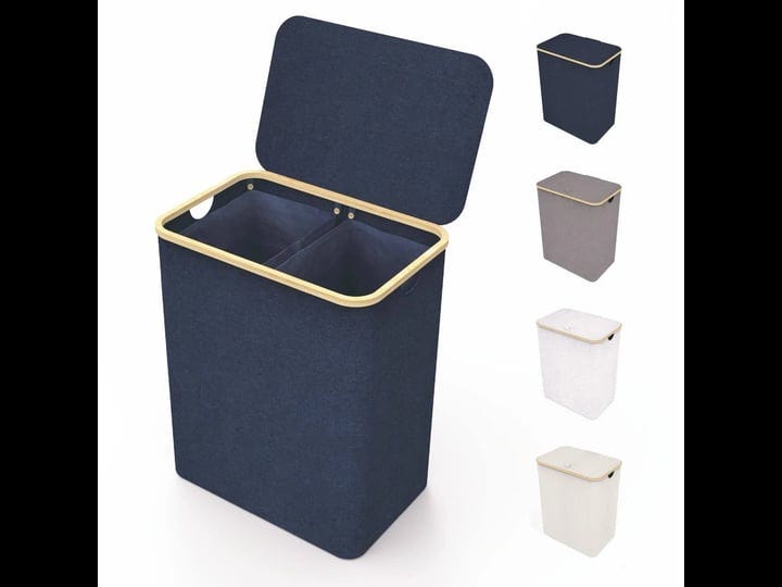 lonbet-blue-double-laundry-basket-with-lid-and-removable-laundry-bags-xxl-150-l-extra-large-hamper-b-1