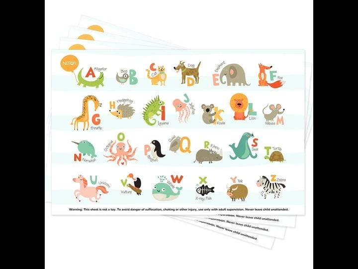 nibaby-disposable-placemats-for-baby-40-pack-stick-on-baby-placemat-alphabet-abc-animal-kids-table-m-1