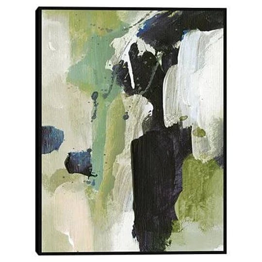 lush-abstract-framed-canvas-art-print-green-large-cotton-kirklands-home-1