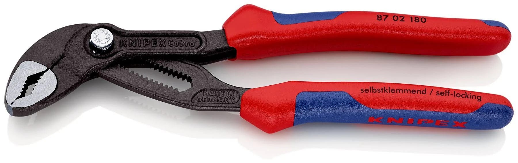 Knipex Cobra 180mm Water Pump Pliers with Self-Locking and Chrome Vanadium Steel Construction | Image