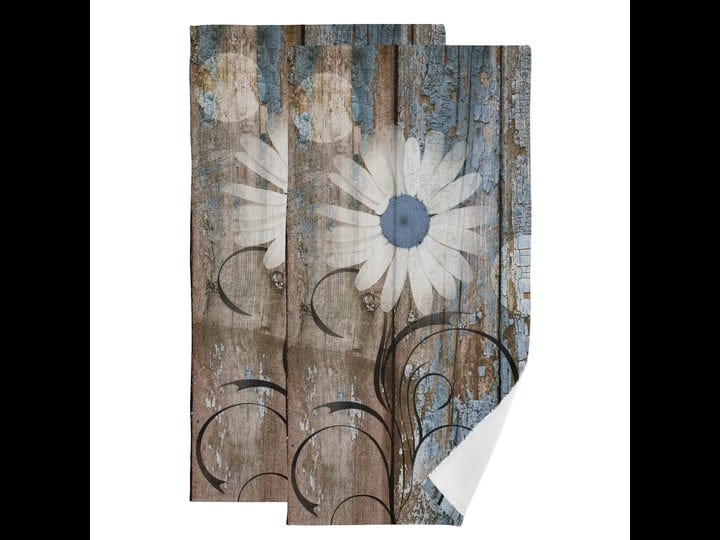 aiyooler-blue-brown-hand-towels-for-bathroom-set-of-2-rustic-white-daisy-floral-farmhouse-spring-cou-1