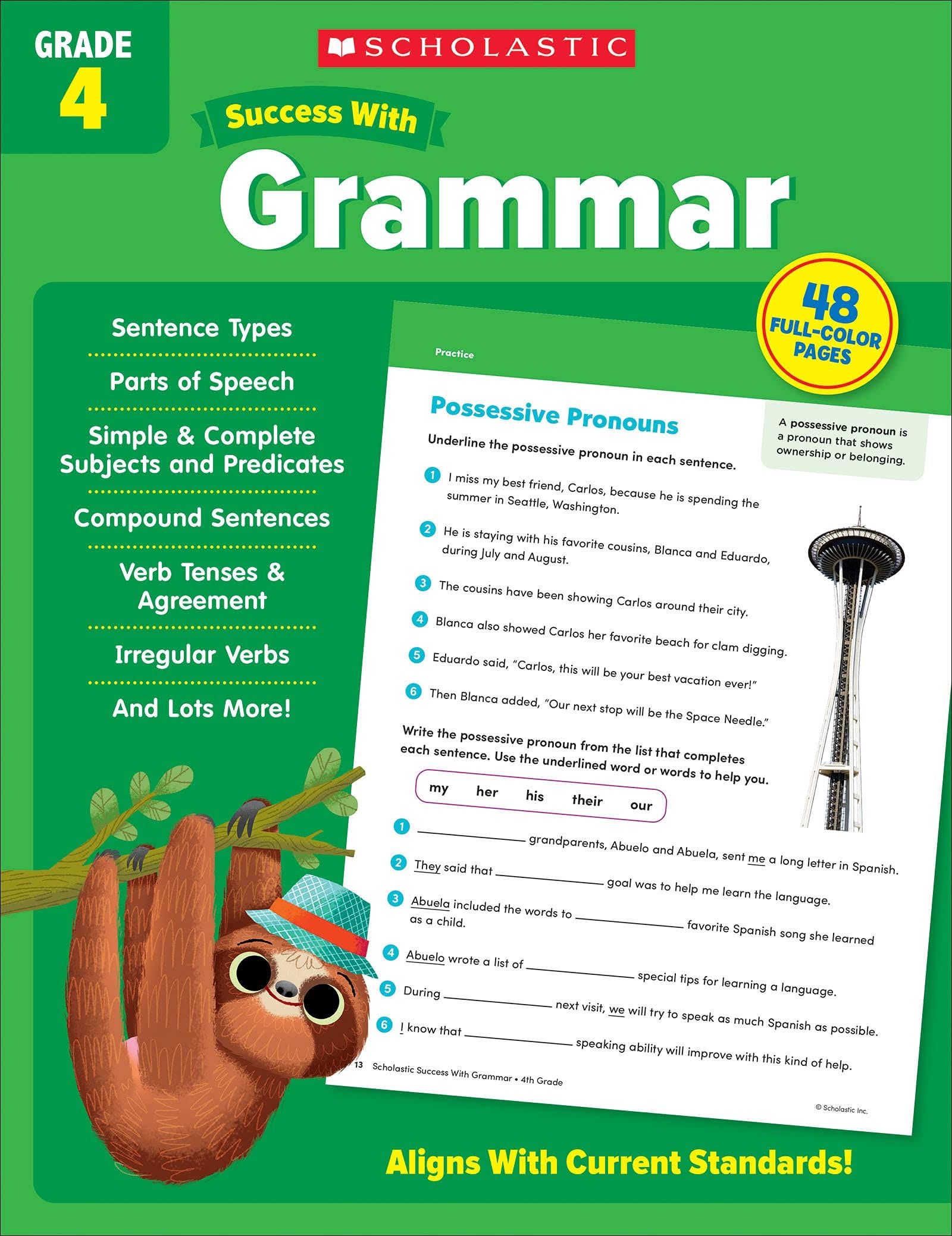 Grade 4 Scholastic Grammar Workbook for Success | Image