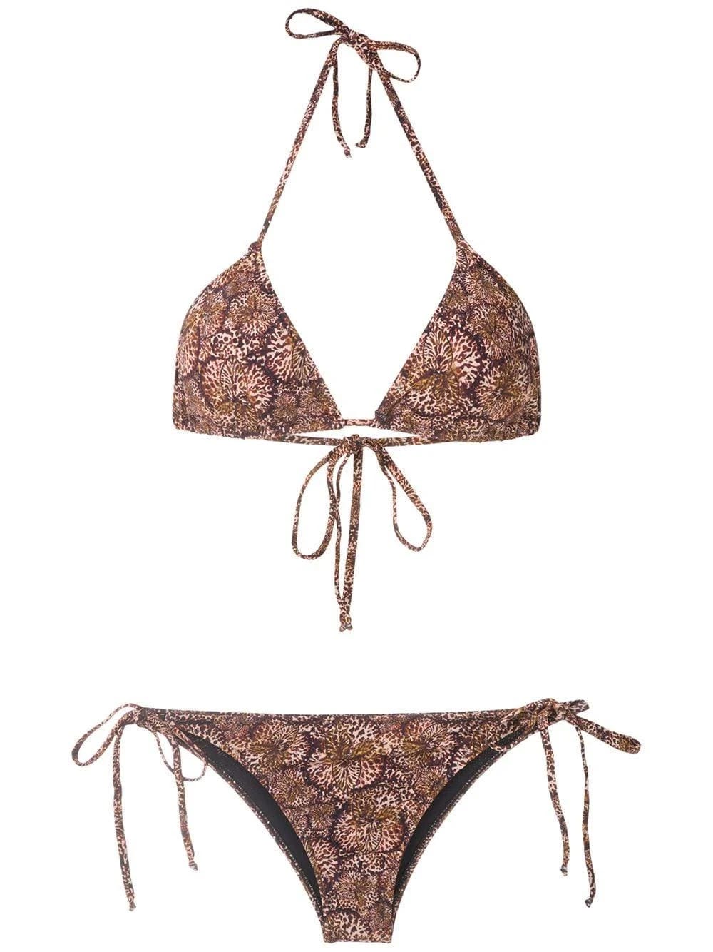 Brown Borakay Tie Bikini Set from Isolda | Image