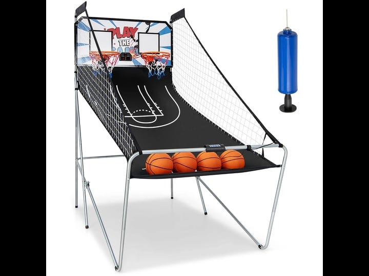costway-dual-led-electronic-shot-basketball-arcade-game-with-8-game-modes-4-balls-foldable-1