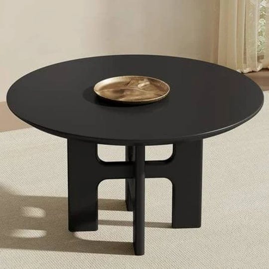 guyii-45-27-inch-round-dining-table-black-kitchen-table-modern-dining-table-for-dining-room-kitchen-1