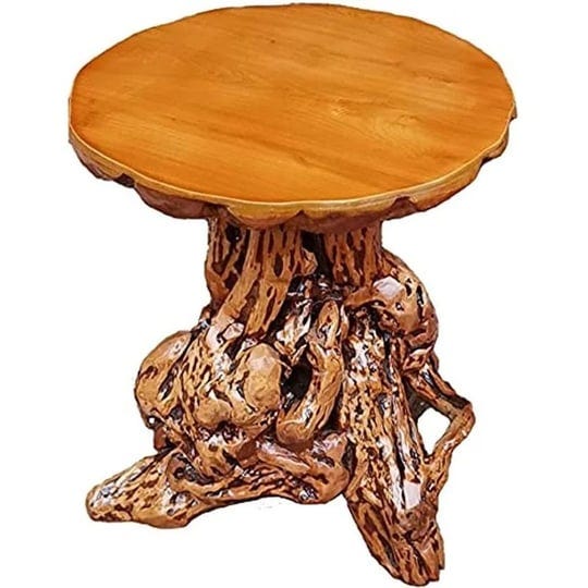 unique-azalea-tree-stump-end-table-rustic-wood-root-log-side-table-1