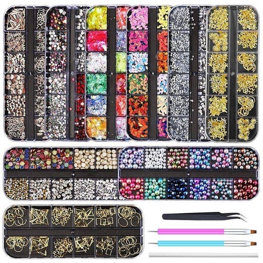 artdone-9-boxes-nail-rhinestones-gems-diamonds-art-studs-crystals-sequins-for-nails-kit-with-1-tweez-1