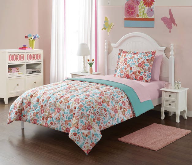 your-zone-butterfly-flower-5-piece-bed-in-a-bag-coordinating-bedding-set-twin-1