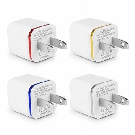 USB Double Wall Charger Adapter for Android and iPhone | Image