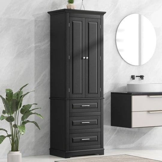 70-tall-storage-cabinet-with-doors-and-three-drawers-for-bathroom-office-painted-black-1