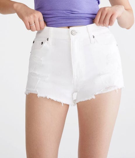 aeropostale-womens-vintage-high-rise-denim-shorty-shorts-white-size-18-cotton-teen-fashion-clothing--1