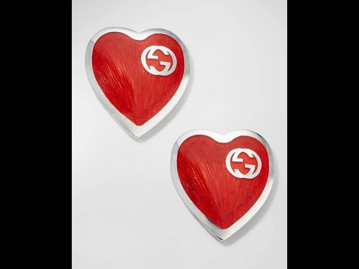 gucci-sterling-silver-enamel-heart-stud-earrings-red-1