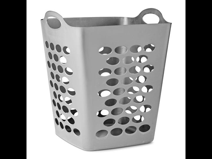 mainstays-flexible-plastic-square-laundry-hamper-soft-silver-1
