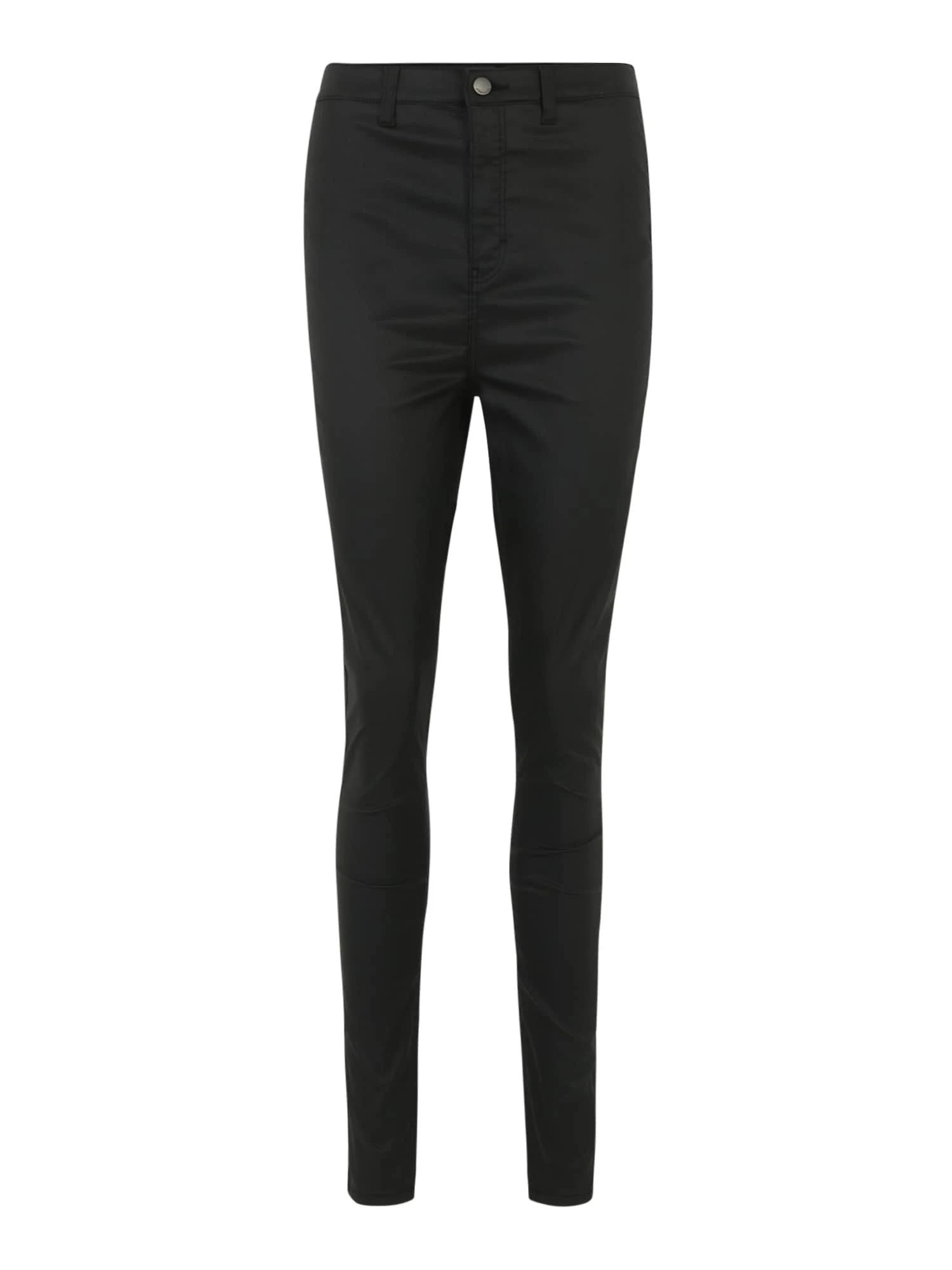 Topshop Black Top Joni Tall Coated Jeans for Women | Image