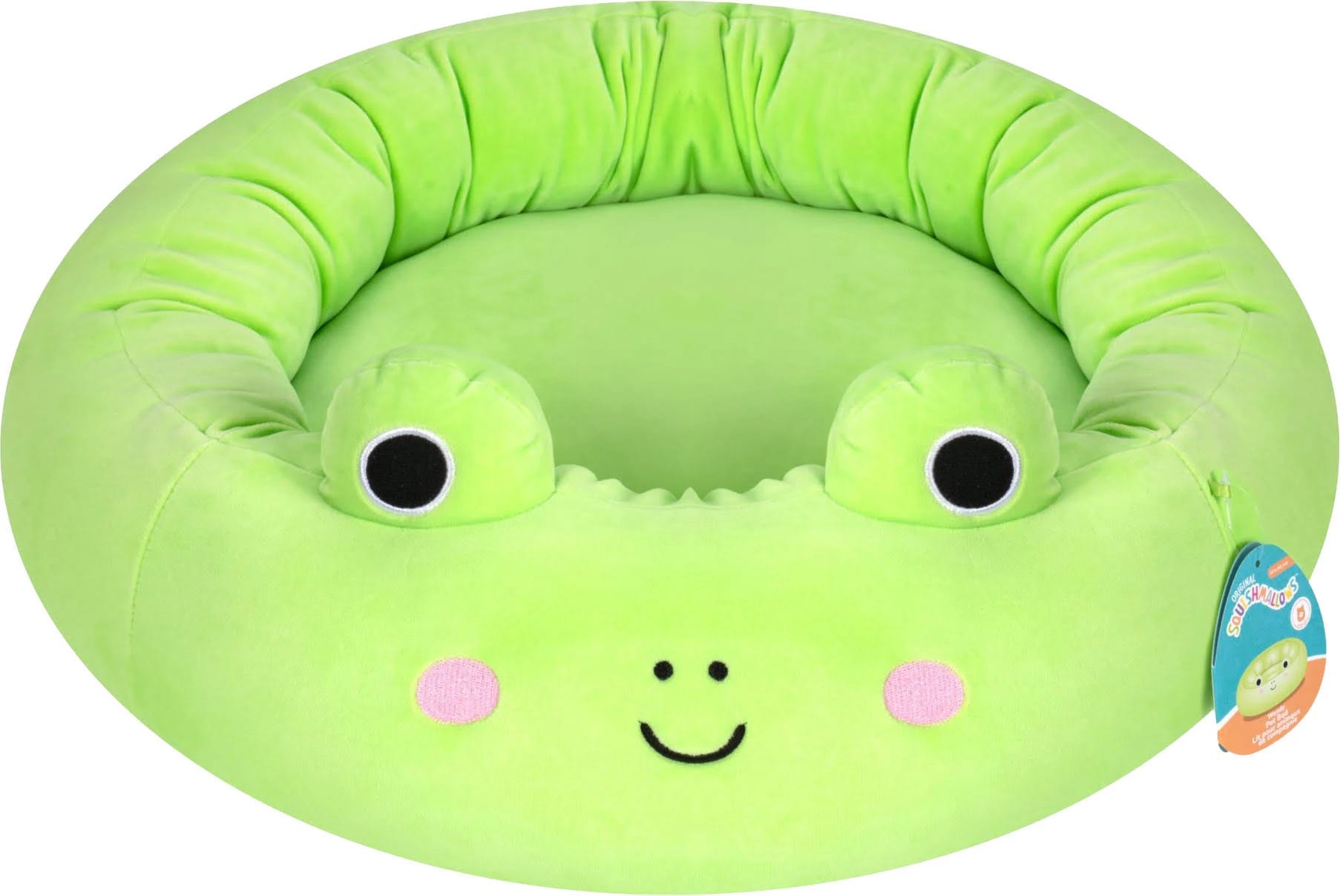 Perfectly Pet-Friendly Squishmallows Wendy Frog Bolster Bed | Image