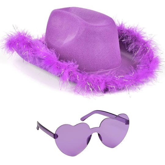 funcredible-purple-cowgirl-hat-with-glasses-halloween-cowboy-hat-with-feathers-cow-girl-costume-acce-1