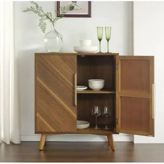 art-leon-2-door-console-cabinet-rustic-kitchen-table-wood-frame-sideboard-brown-1