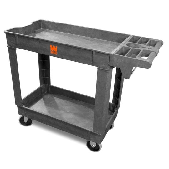 wen-500-pound-capacity-40-by-17-inch-two-shelf-service-utility-cart-1