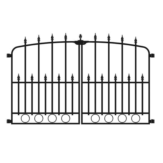 no-dig-powder-coated-steel-decorative-fence-gate-1