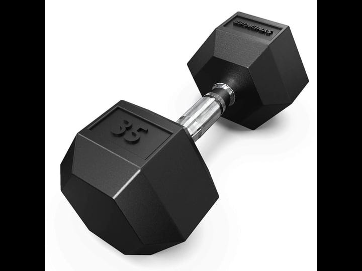 synergee-rubber-hex-dumbbells-singles-35lb-single-1