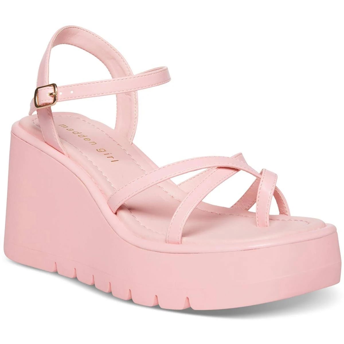 Pink Madden Girl Platform Sandals: Versatile and Stylish Summer Essential | Image