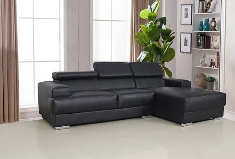 gabriel-contemporary-bonded-leather-2-pc-right-facing-sectional-sofa-set-black-s0063-1