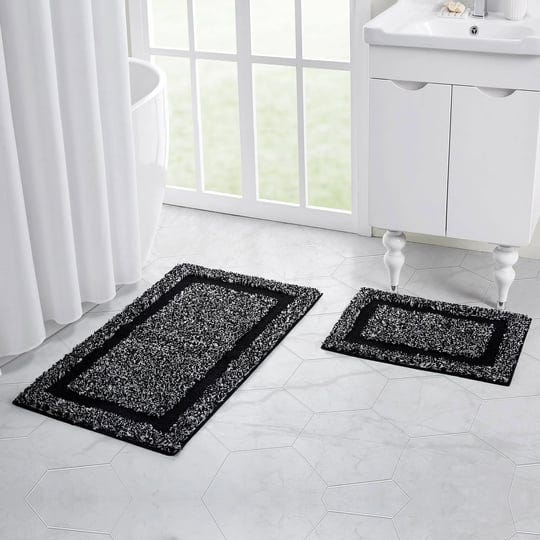 at-home-24-heathered-hotel-black-bath-rug-set-2-ct-1