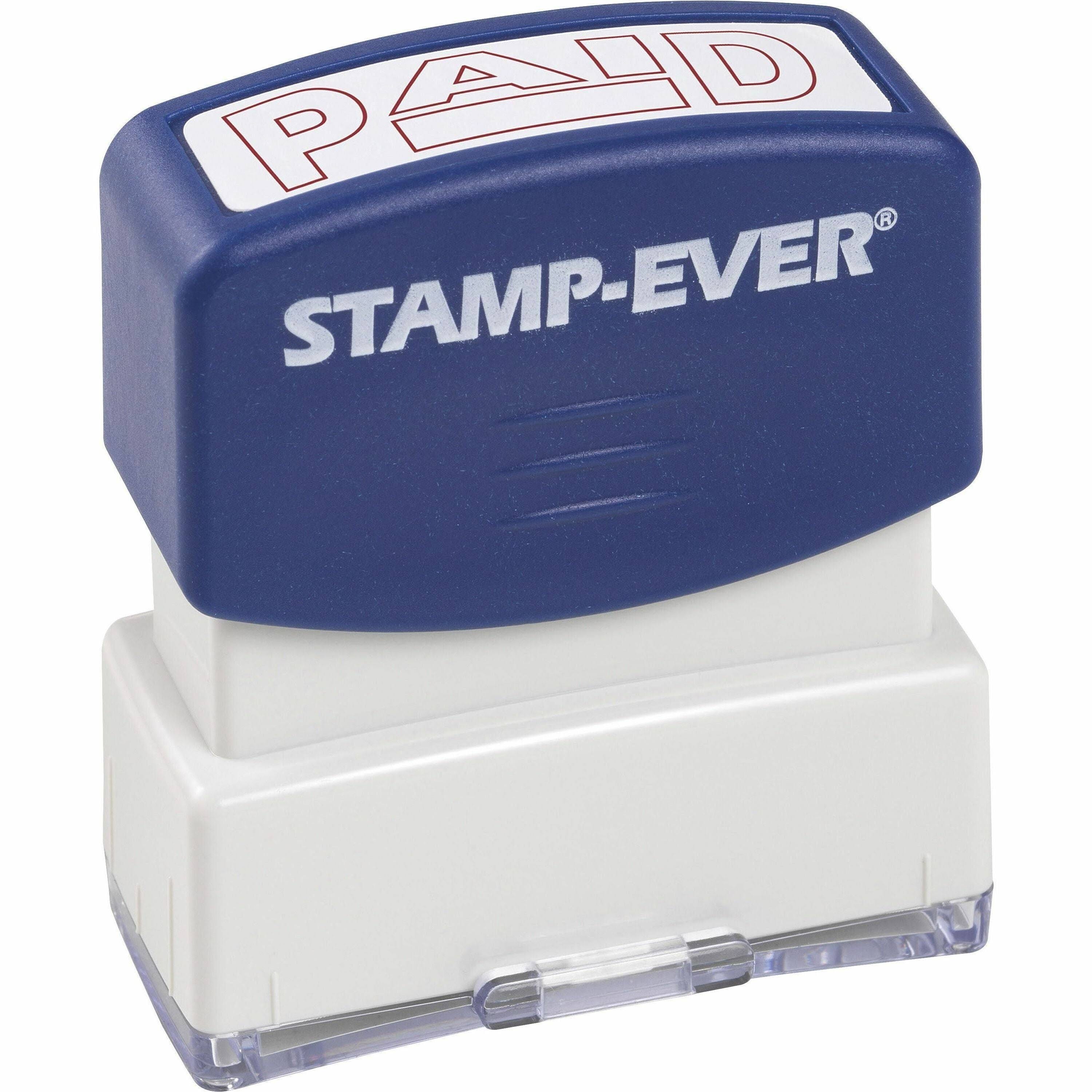 Pre-Inked Paid Stamp Set for Documents and Envelopes | Image