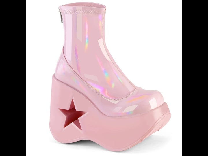 demonia-dynamite-100-platform-wedge-ankle-boot-12-b-pink-stretch-holo-1