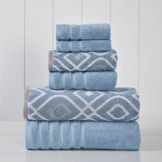6-piece-yarn-dyed-towel-set-oxford-blue-1