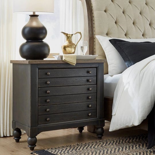 liberty-americana-farmhouse-black-bedside-chest-with-charging-station-1