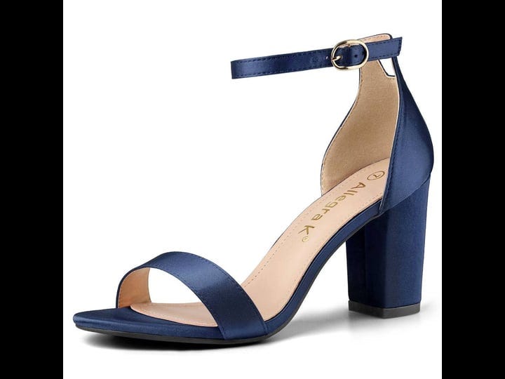 womens-satin-open-toe-ankle-strap-chunky-heels-sandals-blue-9-5-1