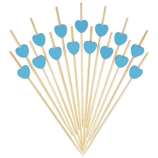 minisland-blue-heart-fancy-toothpicks-for-appetizers-4-7-inch-long-cute-bamboo-cocktail-picks-weddin-1