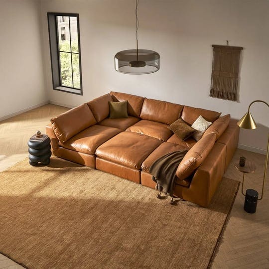 brown-top-grain-leather-pit-sectional-sofa-dawson-by-castlery-1