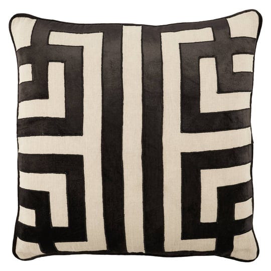 nikki-chu-by-jaipur-living-ordella-geometric-black-beige-poly-fill-pillow-22-inch-square-1