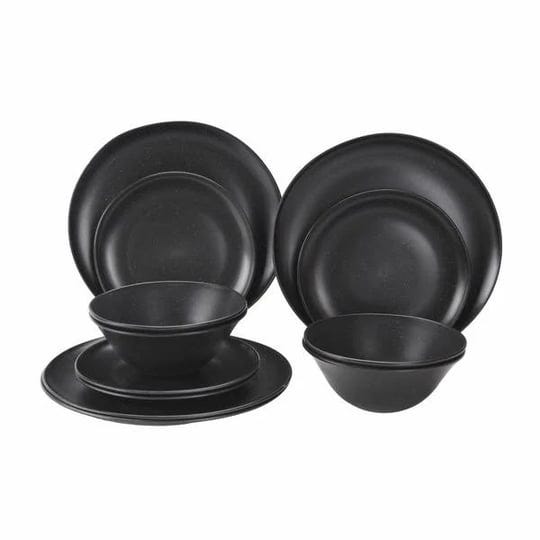 mainstays-12-piece-eco-friendly-dinnerware-set-black-size-one-size-1