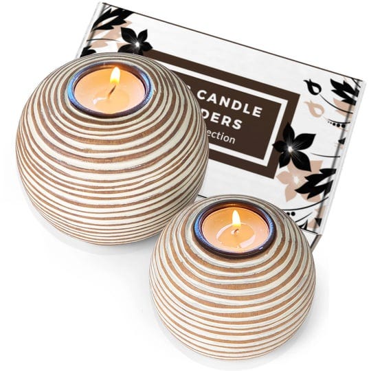 huey-house-orb-candle-holders-gift-boxed-set-of-2-table-centerpieces-for-dining-or-living-room-spa-b-1